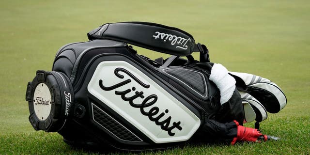 KANSAS CITY, MISSOURI - MAY 21: A Titleist bag is seen during the second round of the AdventHealth Championship at Blue Hills Country Club on May 21, 2021 in Kansas City, Missouri. (Photo by Ed Zurga/Getty Images)