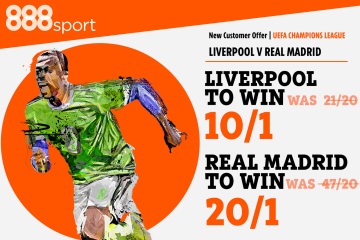 Champions League final: Get max £5 bet on Liverpool at 10/1 or Real Madrid at 20/1