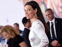 In this file photo taken on June 25, 2018 actress Evangeline Lilly attends the World Premiere of Marvel Studios' 