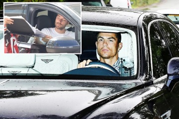 Ronaldo arrives for training looking glum with Man Utd unimpressed with antics 