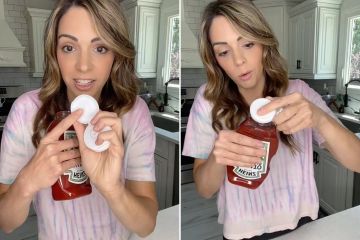 Mum left stunned as she learns what the point on a ketchup cap is actually for