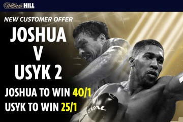 Get Anthony Joshua at 40/1 OR Oleksandr Usyk at 25/1 to win with William Hill