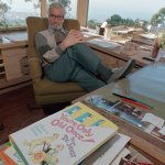 Dr. Seuss at his Office