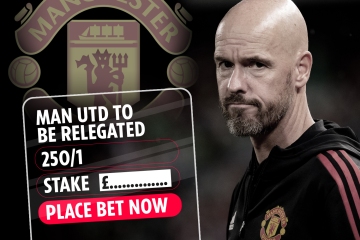 Punters pile in on Man Utd to be RELEGATED as bookies fear disaster outcome