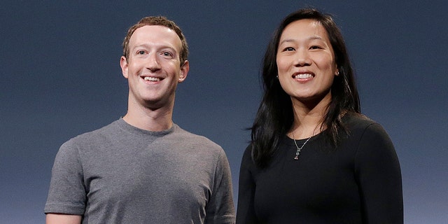 Facebook CEO Mark Zuckerberg and his wife, Priscilla Chan