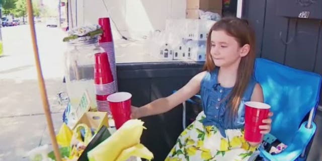 8-year-old Asa Baker had to shut down her lemonade stand after a complaint from a local festival