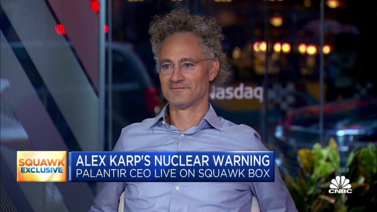 Watch CNBC's full interview with Palantir CEO Alex Karp