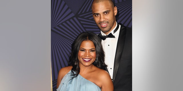 Nia Long and Ime Udoka attend BET's 2017 American Black Film Festival Honors Awards in Beverly Hills, California, on Feb. 17, 2017.