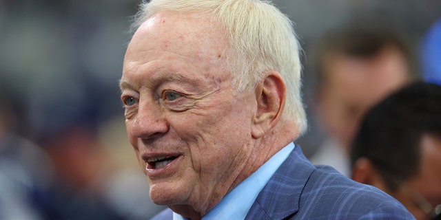 Dallas Cowboys owner Jerry Jones before the game against the Cincinnati Bengals on Sept. 18, 2022, in Arlington, Texas.