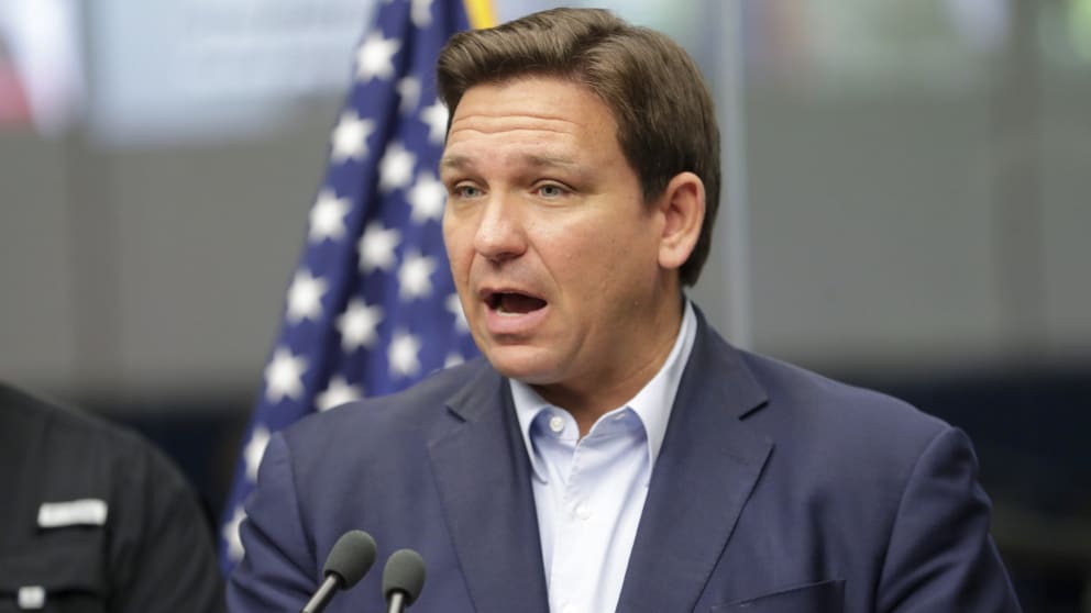 Florida Governor Ron DeSantis (44) is said to have ambitions for the White House