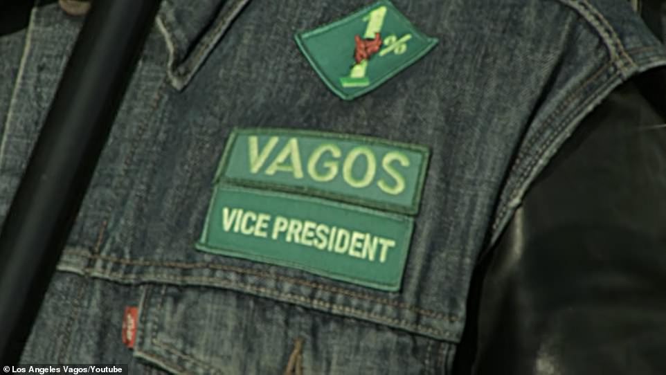 Part of the Vagos insignia is a diamond-shaped patch that reads '1 %' It symbolizes that 'they don't live like the other 99% of all motorcycle enthusiasts,' said Kozlowski. 'They're telling everyone that they don't follow the rules of society and that's why they embrace the term outlaw. They do that for a reason, they want everyone to know that they don't give a f*** about what you think'