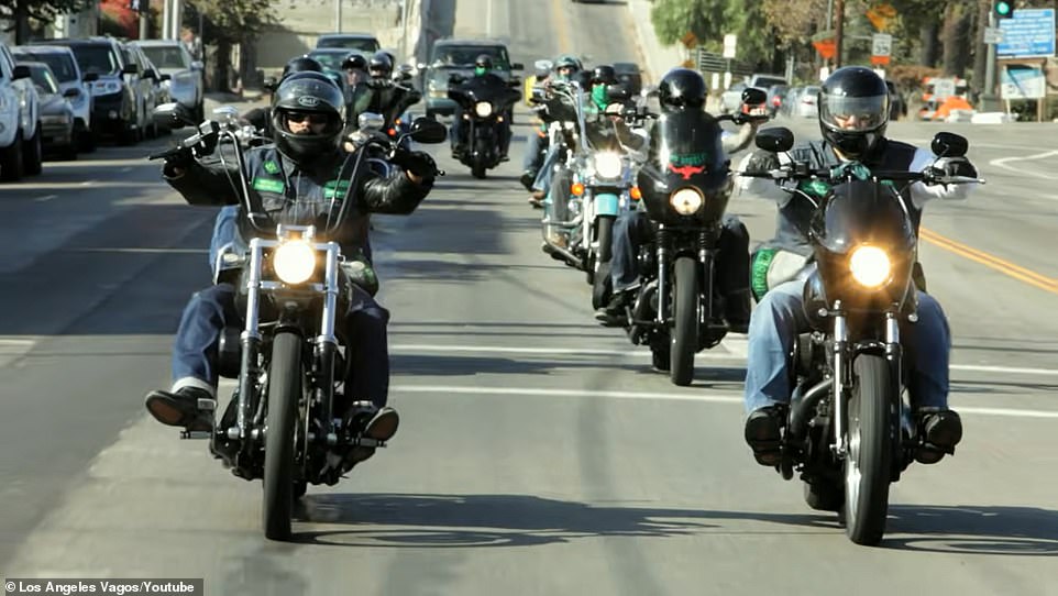 'They ride in tight formation' organized by ranking members in the gang, said Kozlowski to LA Magazine. The top brass leads the front, followed by rank-and-file members in the middle. Unvetted potential members known as 'prospects'  hang-around the back, 'choking on exhaust and dust.' Kozlowski spent seven months earning the trust of the group and rising through its ranks before he was finally given his official patch