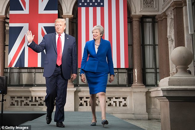 Trump made the comment during his first meeting with May, according to the book Confidence Man. They also met in 2019 in London