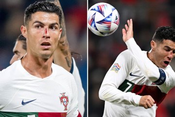 Fans joke Ronaldo was 'protecting his nose' after handball gives away penalty