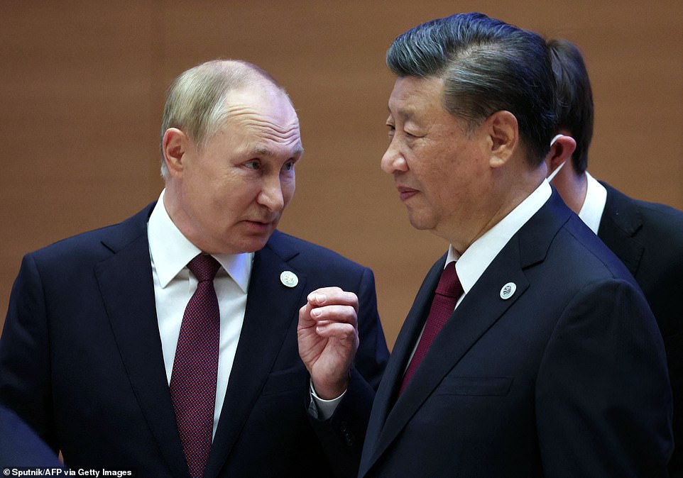 Putin has tried to stem the rot by annexing regions, conscripting hundreds of thousands of soldiers and threatening nuclear war - but an expert has told MailOnline he faces being deposed with NATO ended up in a face-off with China