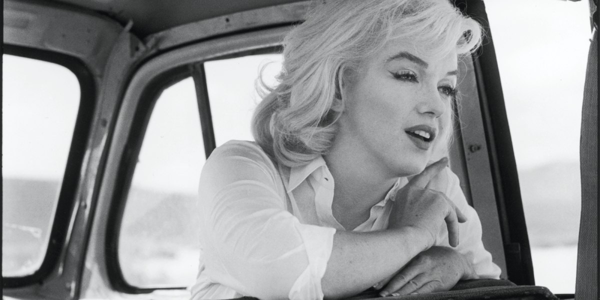 Marilyn Monroe on the set of 'The Misfits' in 1960.