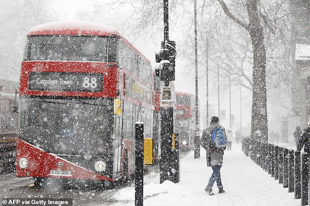 The Beast from the East wreaked havoc on Britain in 2018, causing temperatures to plunge to 12°F (-11°C) in some areas, along with up to 20 inches (50cm) of snow