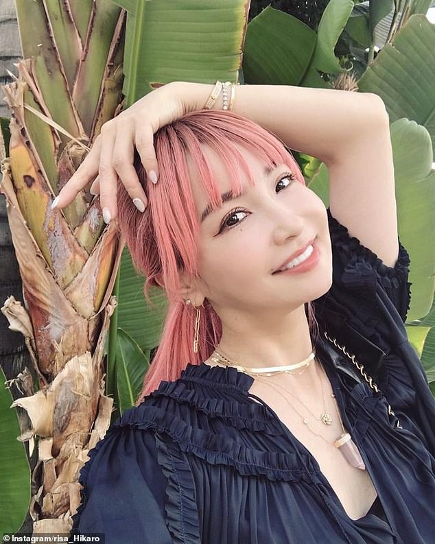 Risa Hirako (pictured) is a social media sensation on Instagram, thanks to her gym-honed body, flawless skin and lack of any wrinkles