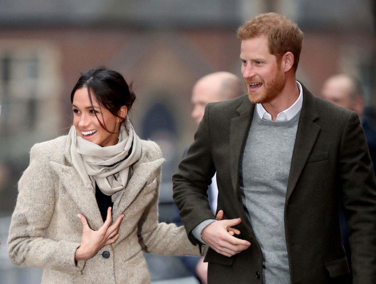 Prince Harry and Meghan Markle, who, unlike Chelsy Davy, didn't show 'red flags' in her body language about being uncomfortable, according to an expert