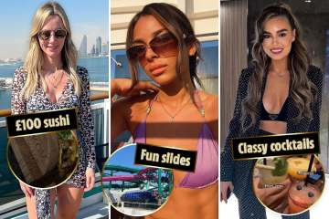 Inside WAGs’ Qatar jolly - £600 outfits to huge slide on £1bn ‘floating palace’