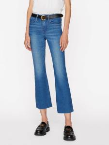 boot-cut crop jeans