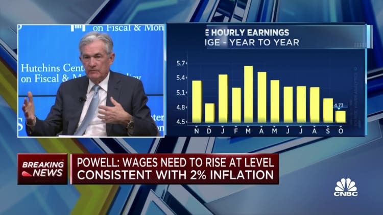 Jerome Powell on wages, unemployment and inflation