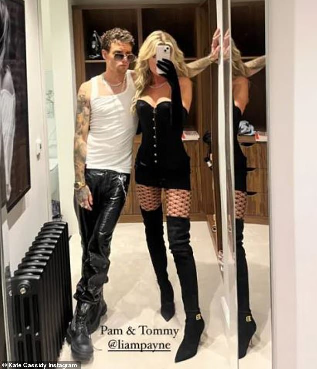Racy! Ahead of their recent Halloween night out, Kate had taken to Instagram to share a racy image with Liam in their costumes