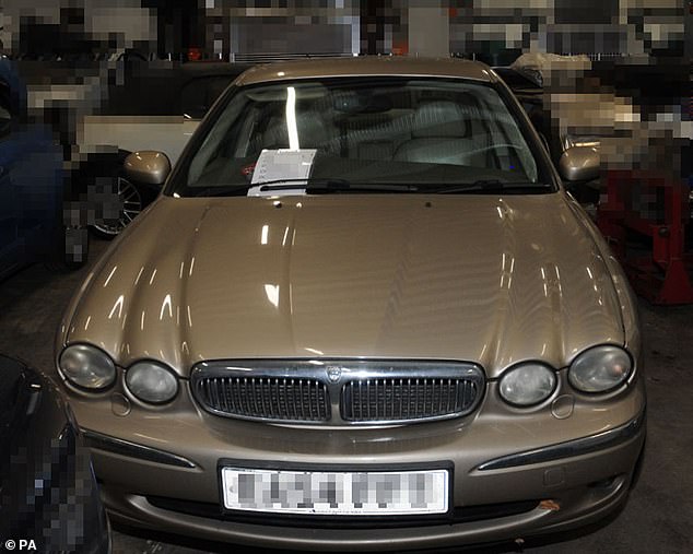 Undated handout photo issued by Kent Police of an image of Browns Jaguar