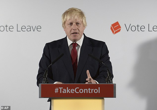 The series played footage of Boris Johnson, presumably speaking on the Vote Leave campaign trail back in 2016, telling supporters that the EU referendum was the moment to ‘take back control of this country’