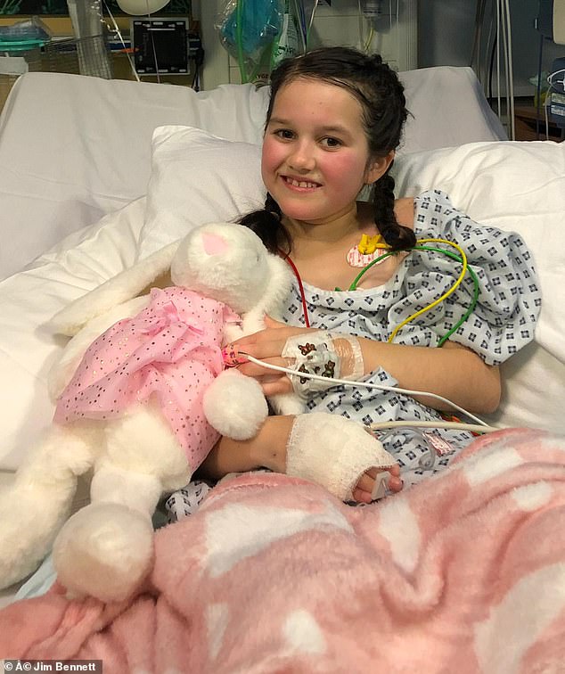 After her successful treatment, Gracie has been in remission for two years. She made the video, which has been watched more than 5,000 times, to reassure children they too could overcome their illnesses