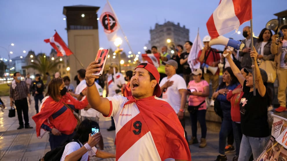 In Lima, citizens cheered Castillo's impeachment on Wednesday