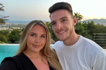 Who is Declan Rice's girlfriend and how many children do they have? 