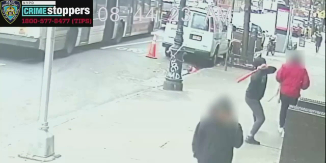 A New York suspect attacked a man with a baseball bat in Upper Manhattan, according to the New York City Police Department.