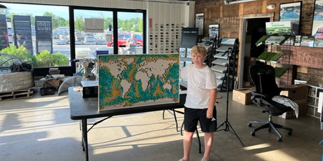Cooper Wright was holds the current Guinness World Record for "fastest time to build the LEGO World Map."