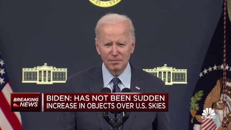 President Biden says three downed aerial objects not linked to Chinese spy program