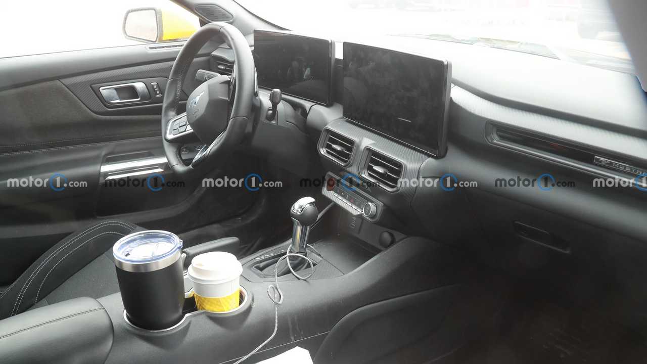 2024 Ford Mustang Interior Base Model Spy Photo