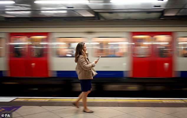 Fewer commuters: On one Monday last month the London tube network saw just 70% of its pre-Covid number of passengers