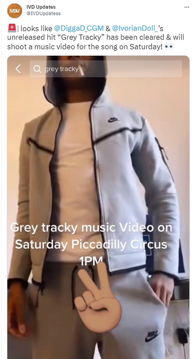 Fans appear to have been invited to join Digga D and Ivorian Doll on a TikTok post