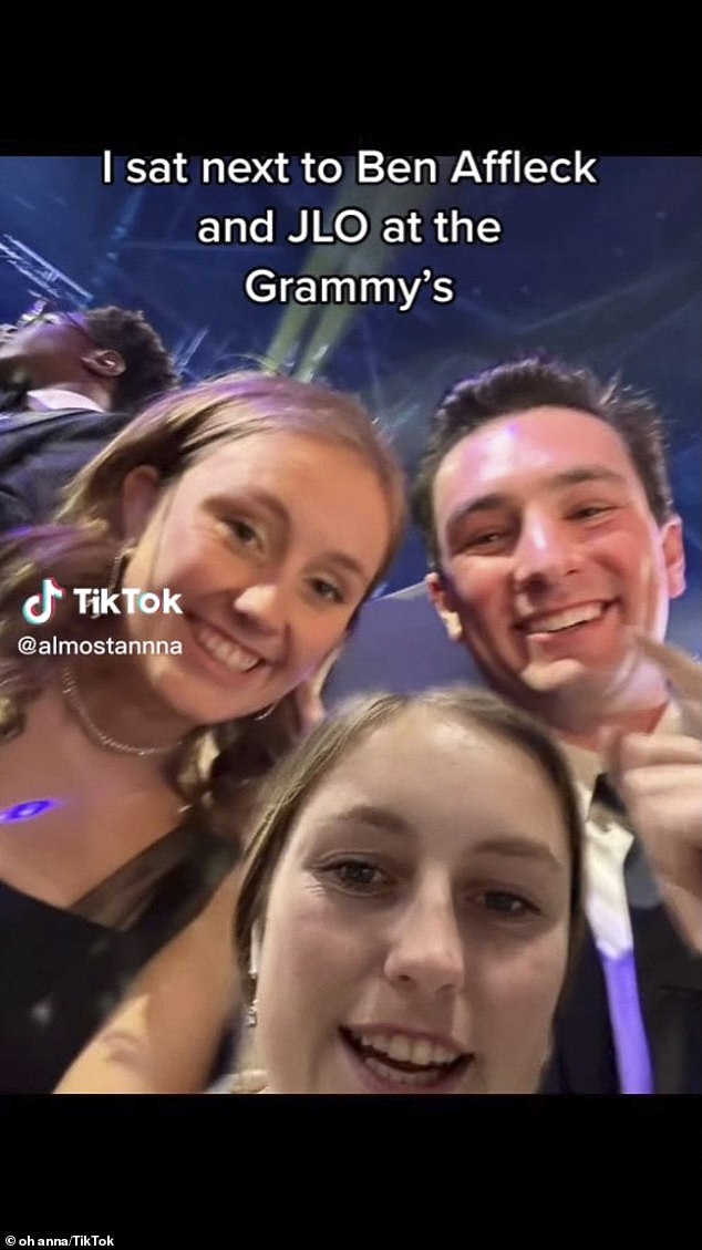 The real deal: The TikToker had a photo of her and a friend attending the ceremony together