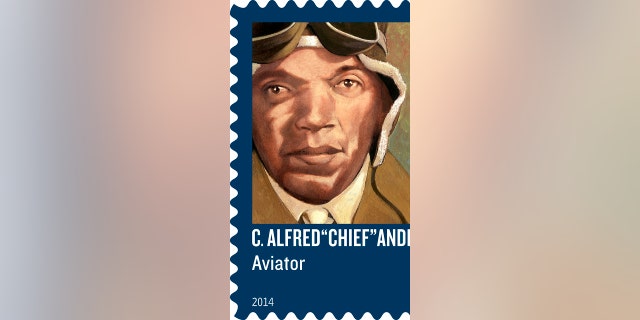 Tuskegee Airmen instructor Charles Alfred "Chief" Anderson was honored with a stamp by the U.S. Postal Service in 2014.