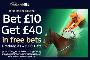 Bet £10 on the Cheltenham Festival & Get £40 in FREE BETS with William Hill
