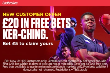 Bet £5 on Premier League football and get £20 in free bets with Ladbrokes