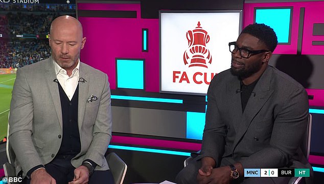 Lineker's co-hosts Alan Shearer and Micah Richards helped man the show, with Shearer apologising to viewers over last week's 'impossible situation'
