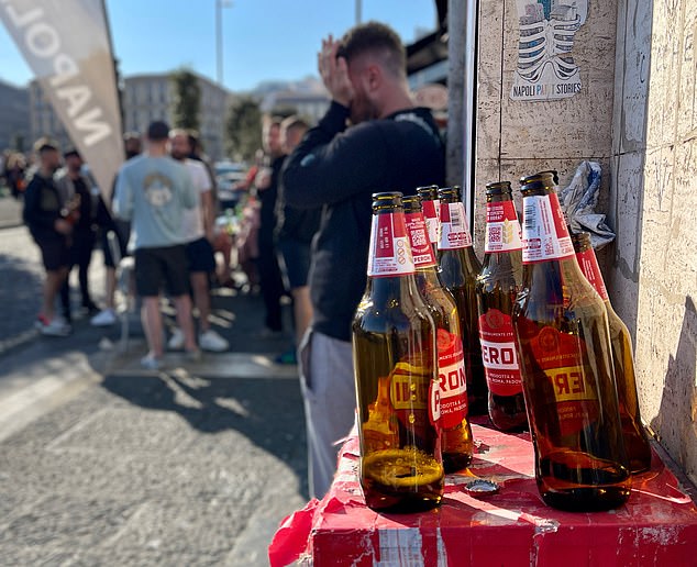 Despite local officials banning the sale of alcohol over fears of hooliganism, many fans have had no trouble getting their hands on beer ahead of kick-off