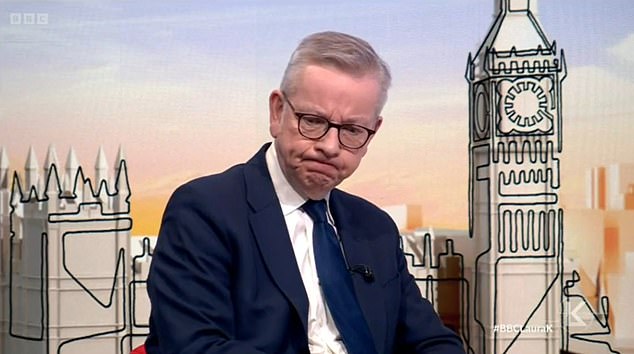 Mr Gove seemed completely stumped after being prompted to pay tribute to Ms Sturgeon yesterday