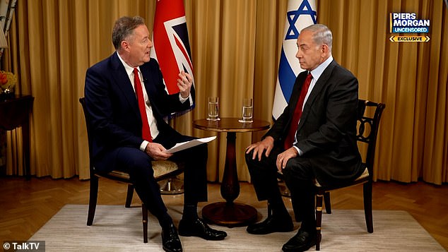 TalkTV host Piers Morgan grills Israeli leader Benjamin Netanyahu on the unprecedented scale of criticism he is currently facing over his controversial plans to control judicial power