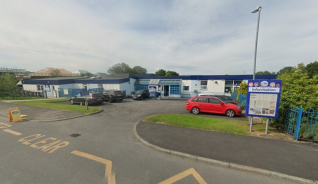 Barnacre Road primary school (pictured), Longridge near Preston, was placed in special measures and dropped from 'good' to 'inadequate' in this week's report