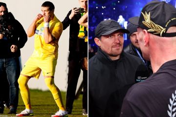Usyk in talks over shock career change to football... and has eyes on Prem move