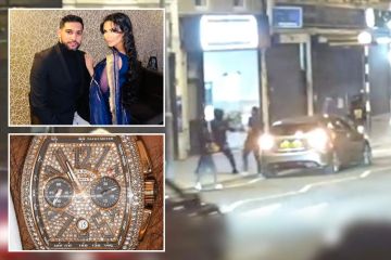 Dramatic moment Amir Khan robbed of £72k watch at gunpoint as wife cries