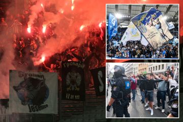 Hooligan fears as West Ham & Lazio ultras join forces ahead of England clash